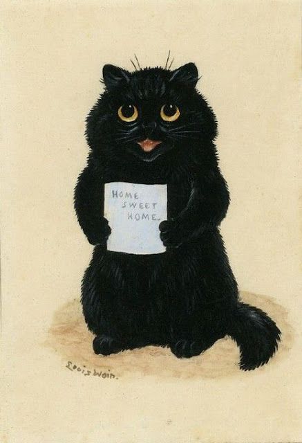 ART & ARTISTS: Louis Wain – part 9 Louis Wain Cats, Louis Wain, Grant Wood, Berthe Morisot, Cat Wall Art, Buffalo Ny, Vintage Cat, Cat Painting, British Museum