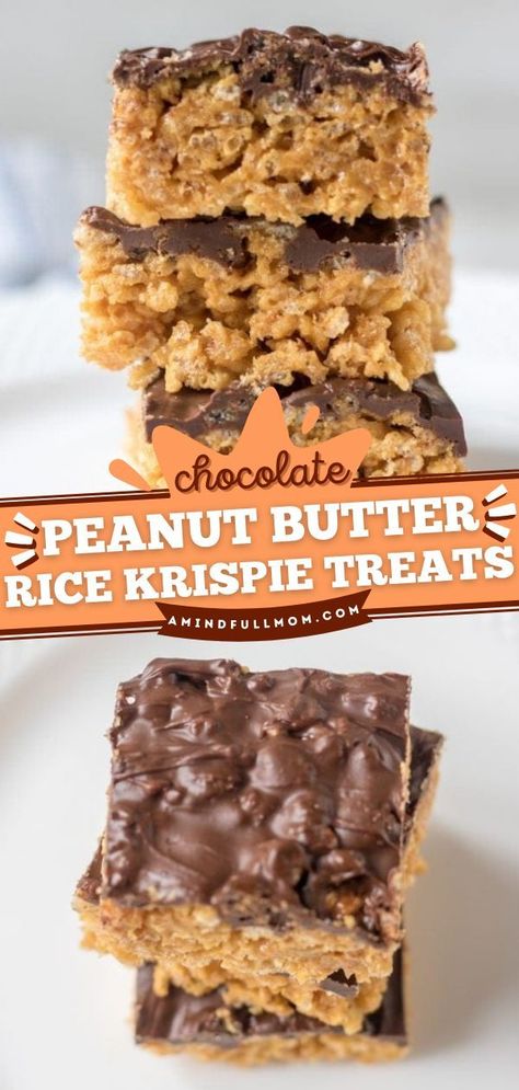 Rice Krispies Recipe, Peanut Butter Rice Krispie Treats, Peanut Butter And Honey, Peanut Butter Rice Krispies, Krispie Treats Recipe, Rice Recipes For Dinner, Krispy Treats, Chocolate And Peanut Butter, Dessert Aux Fruits