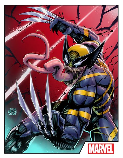 ArtStation - Venomized Wolverine, Duh Dude Venomized Wolverine, Venomized Characters, Comic Wolverine, Lego Wolverine, X Men Wolverine, Venom Wolverine, Wolverine Logan, Symbiotes Marvel, Venom Art