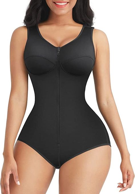 Full Body Shaper, Post Surgery, Body Shaper, High Cut, Shapewear, Surgery, Elastic, For Women, Black