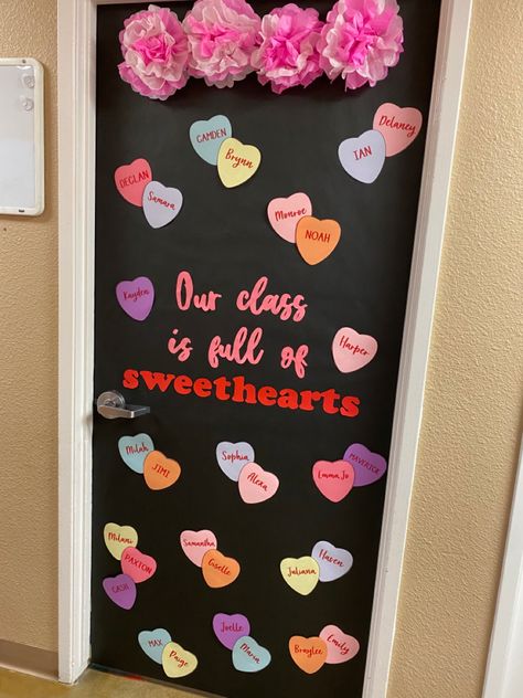 Hearts Valentines Day, Valentines Class Door Ideas, February Door Ideas, Valentine Decorations For Classroom, Valentines Class Door, Heart Door Decorations Classroom, Valentines School Decorations, Valentines Door Decorations Classroom Toddlers, Valentines Door Ideas