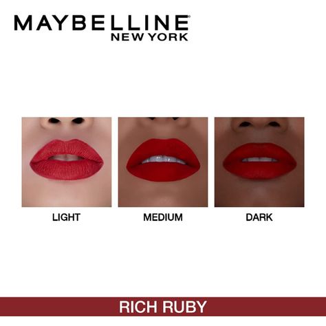 Maybelline Creamy Matte Rich Ruby & Divine Wine (Pack of 2) Maybelline Creamy Matte Lipstick, Wine Red Lipstick, Wine Lipstick, Burgundy Lipstick, Maybelline Lipstick, Royal Tunbridge Wells, Maybelline Color Sensational, Maybelline Makeup, Lip Hair