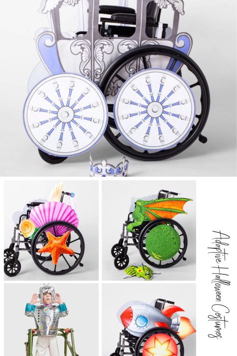 Adaptive Halloween Costumes, Wheelchair Costumes For Kids, Wheelchair Halloween Costumes, Wheelchair Decor, Wheelchair Ramp Diy, Animal Rescue Ideas, Wheelchair Costumes, Pediatric Wheelchair, Disabled Fashion