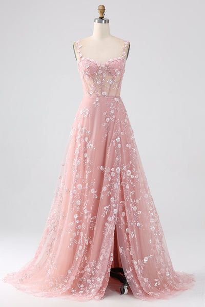 Pink Sparkly Dress Long, Prom Dresses Princess Style, Light Pink Prom Dress, School Dance Dresses, Prom Dresses Long Pink, Princess Prom Dresses, Pink Prom Dress, Corset Dress Prom, Pink Formal Dresses