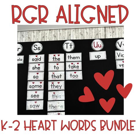 Elevate your literacy instruction with these curated word wall cards, featuring 280 high-frequency words meticulously aligned with the RGR Countdown, Blast, and HD Word curriculum, as well as the Science of Reading, tailored for K, 1st and 2nd graders. These word wall cards are a valuable asset in any classroom, reinforcing key phonics concepts with precision and ease. Heart Word Wall, Really Great Reading, Fry Sight Words, The Science Of Reading, Science Of Reading, Word Wall Cards, Heart Words, High Frequency Words, First Second