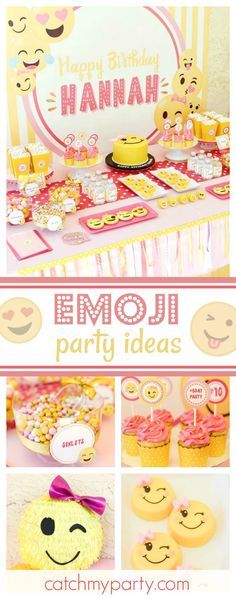 Check out this awesome Emoji birthday party! The dessert table and sweets treats are amazing!! See more party ideas and share yours at CatchMyParty.com Emoji Cake, Emoji Birthday Party, Emoji Party, Emoji Birthday, 13th Birthday Parties, Birthday Party Tables, 11th Birthday, 12th Birthday, Ideas Birthday