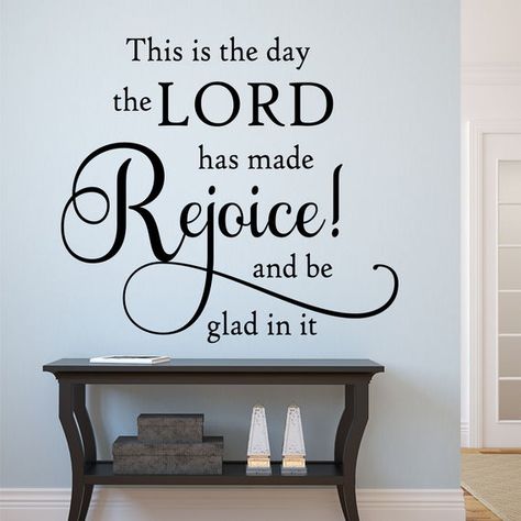 Apartment Entrance Decor, Wall Scripture, Church Signage, Christian House, Monogramming Ideas, Christian Wall Decals, Scripture Wall Decal, Emergency Numbers, Wall Sayings