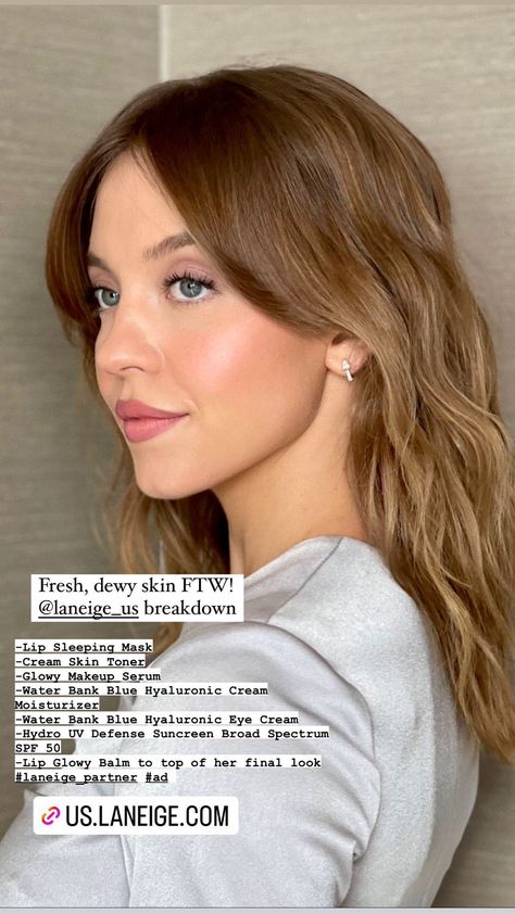 Beown Hair, Sydney Sweeney Hair, Sydney Sweeney, Hair Stylies, Dewy Skin, Skin Toner, Undercut Hairstyles, Glowy Makeup, Retro Hairstyles