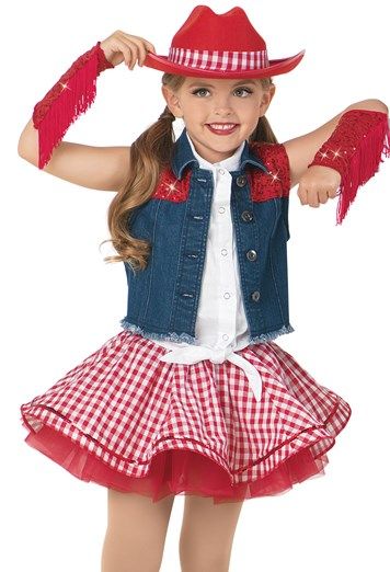 Weissman® | Tutu Skirt Cowgirl Character Red Cowgirl Hat, Boot Spats, Cowgirl Character, Vestidos Country, Traje Cowgirl, Tulle Skirt Tutorial, Dance Recital Costumes, Tutu Tutorial, No Sew Tutu