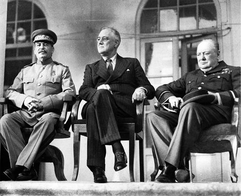 The Big Three at the Tehran Conference, 1943 - Rare Historical Photos Bernard Montgomery, Phe Trục, Soviet Spy, Leadership Theories, Operation Overlord, Uss Iowa, Strategy Meeting, David Hume, Franklin Roosevelt