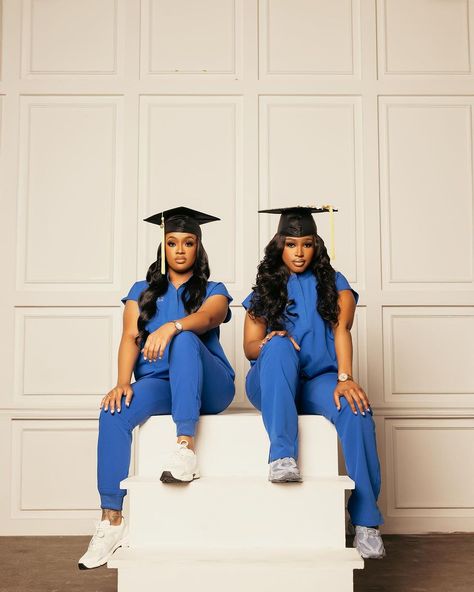 Baton Rouge Photographer | Looking to take graduation photos with someone? You can make it happen together with our Duo Graduate Session🎓 Not to mention, it’s a… | Instagram Black Nurse Photoshoot, Graduation Nursing, Nurse Outfit Scrubs, Nurse Pics, Nursing School Graduation Party, Nursing Graduation Pictures, Black Success, Graduation Look, Graduation Photography Poses