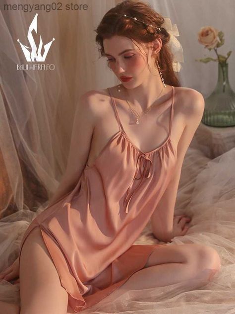 none Slip Nightgown, Silk Drapes, Silk Chemise, Silk Nightgown, Silk Lingerie, Sleep Dress, Silk Slip, Anniversary Sale, Looks Vintage