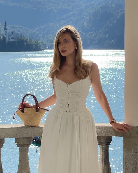 Italy or France ? dress @houseofcb bag @sezane #houseofcb #houseofcbdress #sezane #sezanebag Romantic style, summer outfit, outfit details, content creator, fashion blogger, minimalstreetstyle, princess dress, white dress, nanoinfluencer, street fashion, house of cb dress, sezane bag, outfitinspo, elegant style, feminine look, retro vibes, romantic outfit, outfit inspiration, pinterest outfit House Of Cb Summer Dress, Sezane Bag, France Dress, Style Feminine, House Of Cb Dresses, Look Retro, Romantic Outfit, Pinterest Outfits, House Of Cb