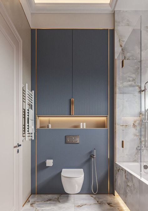 Ornate Bathroom Mirror, Ultra Modern Bathroom, Little Apartment Aesthetic, Mdf Panelling, Modern Washroom Design, Pivot Bathroom Mirror, Bathroom Inspo Interior Design, Toilet Design Modern, Vibey Apartment