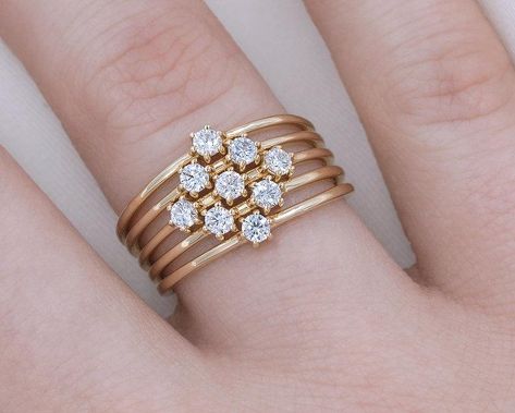 Delicate diamond rings