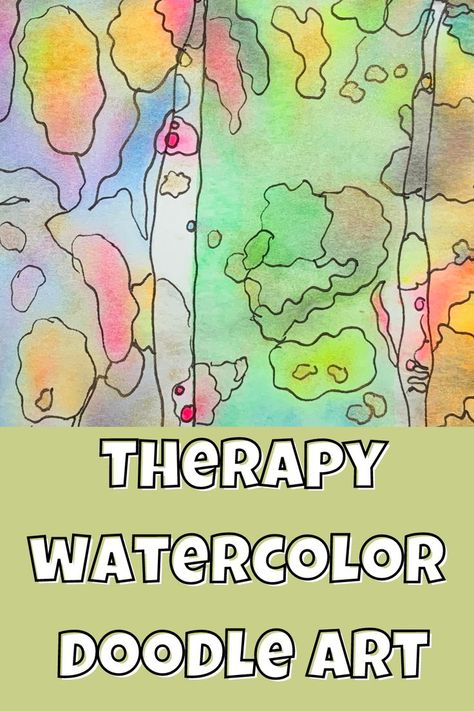 An easy way to express yourself is through watercolor doodle art without fear. This is a relaxing way to unwind and create without worrying if you are right. Let the paint flow without controlling the outcome. Grab your supplies below and join in on this simple abstract watercolor painting for beginners. Therapy can be simple and fun! Watercolor Doodle Art, Watercolor Doodle, Watercolor Painting For Beginners, Simple Abstract, Painting For Beginners, Abstract Watercolor Painting, No Fear, Abstract Watercolor, Doodle Art