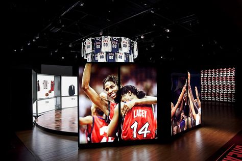 Basketball Hall Of Fame, Architecture Branding, Sports Office, Springfield Massachusetts, Sport Hall, Viewing Party, Womens Football, New Edition, Exhibition Design