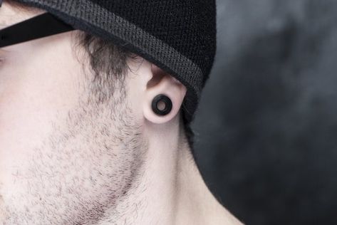 How to Clean Ear Gauges | Livestrong.com; Gauges is not an accurate term, but the rest of the article is good. Small Ear Gauges, Small Gages, Appearance Goals, Dream Piercings, Gauge Plugs, Simple Ear Cuff, Piercing Care, Men's Piercings, Piercings Ideas