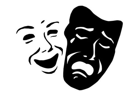 Theater Mask Tattoo, Theatre Tattoo, Acting Masks, Laugh Now Cry Later, Drama Masks, Theatre Masks, Mask Tattoo, Vinyl Decor, Small Tattoos For Guys