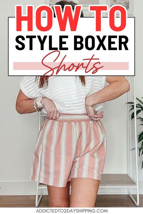 Get inspired with our guide on How to Style Boxer Shorts For Women. Explore various ways to create the perfect Boxer Shorts Outfit and see how The It Girls are rocking their Boxer Shorts For Women. This blog post is packed with tips and ideas for making this casual trend look effortlessly stylish. Boxer Shorts Outfit, Boxer Shorts For Women, The It Girls, Necklace Crochet, Casual Trends, It Girls, Fashion Tutorial, Capsule Outfits, Bandeau Bra