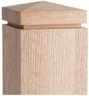 Red Oak Pyramid CAP-4000 - Top Cap for 3-1/4" Wood Newel Posts - Amazon.com Staircase Handrail, Newel Posts, Post Cap, Interior Deco, Red Oak, Pyramid, Wood, Red