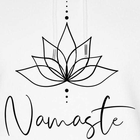 Namaste Tattoo, Namaste Art, Yoga Drawing, Yoga Stickers, Yoga Tattoos, Yoga Symbols, Funky Tattoos, Creative Visualization, Original Tattoos