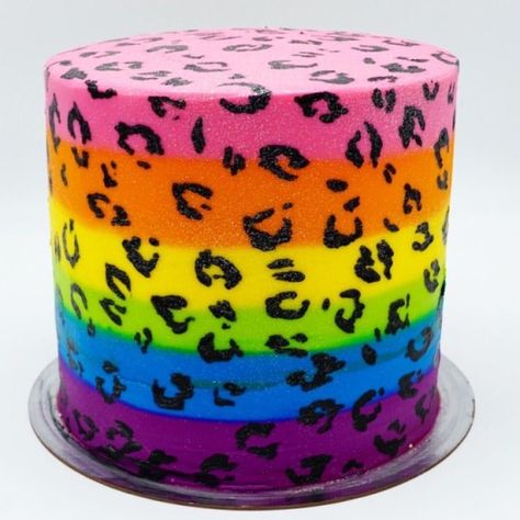 Lisa Frank 40th Birthday, Lisa Frank Birthday Cake, Lisa Frank Cake, Cheetah Birthday Cakes, Animal Print Birthday Party, Leopard Birthday Parties, Toddler Birthday Themes, Cheetah Birthday Party, Lisa Frank Birthday Party