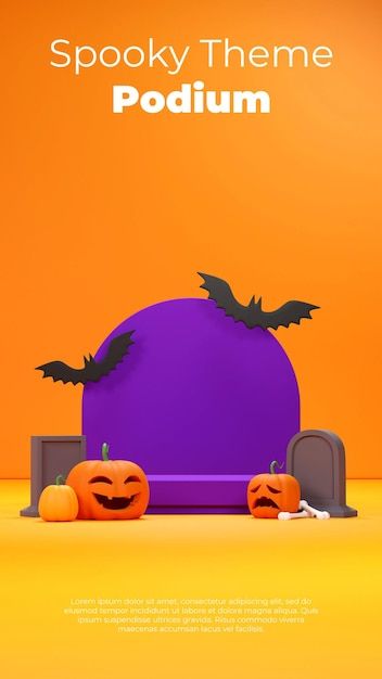 3d image mockup rendering of purple podi... | Premium Psd #Freepik #psd #background #mockup #sale #design Halloween Podium, Podium Background, Terrazzo Texture, Grave Stone, Render Image, Psd Background, 3d Image, Halloween 2022, Halloween Orange