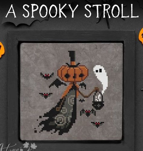 Detailed Image View Fall Cross Stitch Patterns, Cross Stitch Halloween, Creative Stitching, Halloween Cross Stitch, Stitch Halloween, Halloween Cross Stitch Patterns, Halloween Cross Stitches, Halloween Embroidery, Stitch Ideas