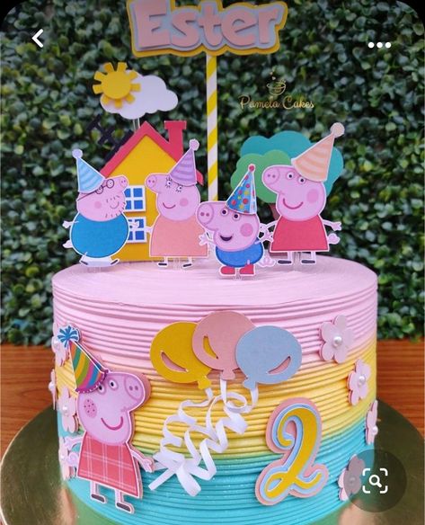 Pig Birthday Decorations, Bolo Da Peppa Pig, Peppa Pig Birthday Decorations, Peppa Pig Party Decorations, Peppa Pig Birthday Party Decorations, Peppa Pig Birthday Cake, Pig Birthday Cakes, Anniversaire Diy, Pig Birthday Party