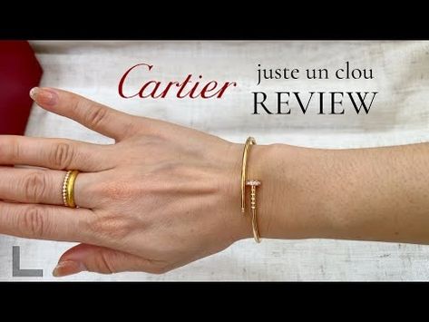 CARTIER Juste un Clou Review | Small Size with Diamonds in Rose Gold - YouTube Cartier Juste Un Clou Bracelet Rose Gold, Rose Gold Cartier, Cartier Juste Un Clou Bracelet, Juste Un Clou Bracelet, Cartier Juste Un Clou, The Rose, Cartier, Diamonds, Rose Gold