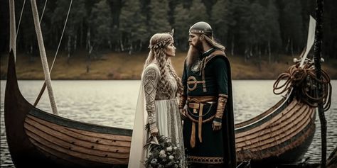 What Were The Original Men’s Viking Wedding Clothes Viking Wedding Decor, Wedding Outfits Men, Kawaii Clothes Goth, Dragon Wedding, Pagan Wedding, Viking Wedding, Medieval Wedding, Norse Pagan, Wedding Outfit Men