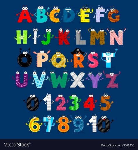 Abc Monsters, Monster Cartoon, School Kids Crafts, S Alphabet, Cute Alphabet, Hand Lettering Art, Hand Lettering Alphabet, Lettering Practice, Alphabet For Kids