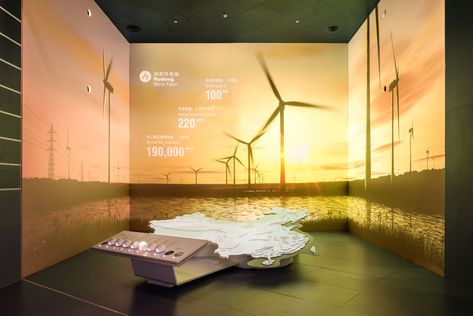 Gallery of Hanergy Renewable Energy Exhibition Center / TRIAD China Ltd. - 6 Museum Interior, Museum Exhibition Design, Exhibition Museum, Interactive Exhibition, China Beijing, Interactive Walls, Museum Design, Interactive Installation, Exhibition Booth Design