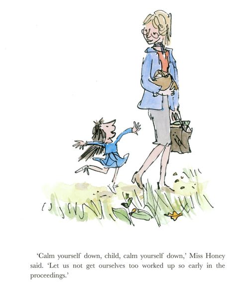 Miss Honey’s Cottage from Roald Dahl’s Matilda | tygertale Miss Honey Matilda, Matilda Movie, Quentin Blake Illustrations, Matilda Roald Dahl, Miss Honey, Quentin Blake, Childhood Books, Writing Life, Roald Dahl