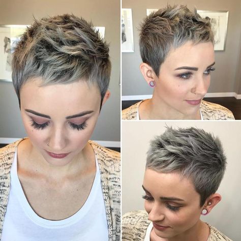 Trendy Short Hairstyles, Chic Short Hair, Short Hair Undercut, Super Short Hair, Choppy Hair, Long Pixie, Best Short Haircuts, Short Pixie Haircuts, Short Pixie Cut