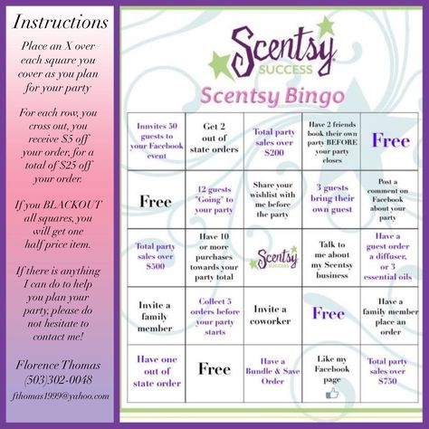 www.wicklessinrainier.scentsy.us Scentsy Bingo, Scentsy Party Schedule, Scentsy Bingo Cards, Scentsy Party Booking, Scentsy Help Me Reach My Party Goal, Direct Sales Party Games, I’m Having A Scentsy Party, Direct Sales Party, Scentsy Host