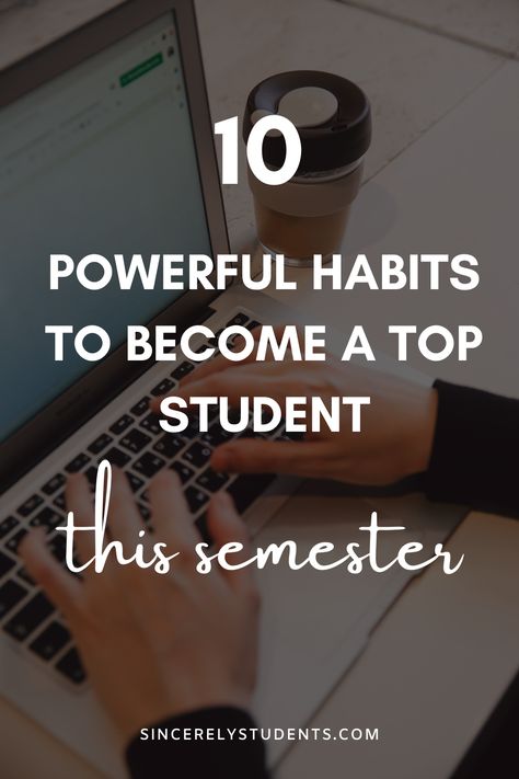 Study Habits College, University Students Life, Productive Study, Study Effectively, Become Productive, Students Life, Best Habits, Top Student, Fitness Tracker Printable