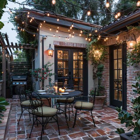 21+ Front Patio Ideas That Make Every Day Feel Like a Staycation • 333+ Art Images Chic Patio Ideas, Mediterranean Patio Design Ideas, Modern Patio Design Ideas, Front Terrace House Ideas, European Patio Ideas, Courtyard Patio Ideas, French Patio Ideas, Front Courtyard Ideas, Awning Ideas Patio