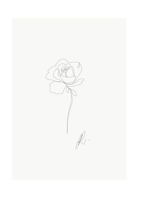 Single Line Rose Tattoo, Rose Tattoo Minimalist, One Line Rose Tattoo, One Line Flower Tattoo, Rosebud Tattoo, Single Line Rose, Luca Tattoo, Minimalist Rose Tattoo, Fine Line Rose Tattoo