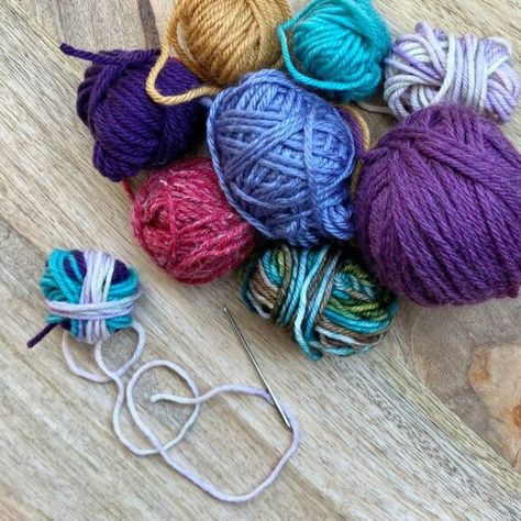 How to Work the Russian Join | Creative Crochet Corner Creative Crochet, Big Balls, Types Of Yarn, How To Work, Easy Knitting, Easy Tutorial, Tapestry Needle, Pretty Cool, Crochet Stitches