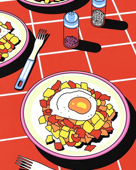 🍳🧂 . . #procreate #illustration #illusionfeatured #illustrator #illustrationartists #creativeart #theillustrationroom #illustrations #artdiscover Illustration Breakfast, Procreate Illustration, Pop Art Illustration, Sketchbook Ideas, Breakfast Table, Illustration Artists, May 22, Art Illustration, Creative Art