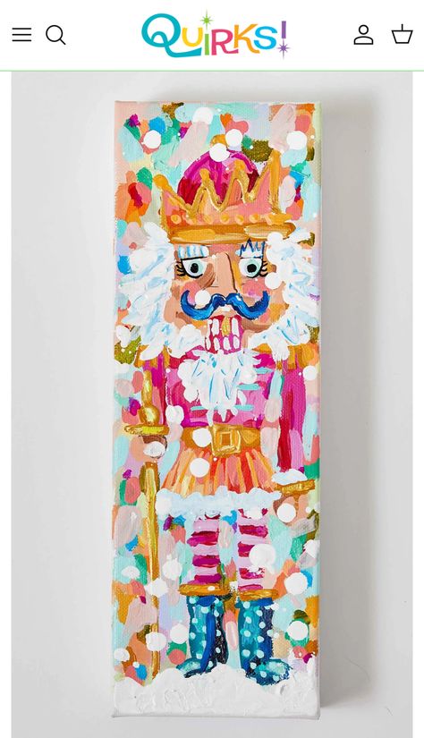 Nutcracker Painting, Texture Canvas Painting, Texture Canvas, Christmas Canvas, Nutcracker Christmas, Christmas Paintings, Painting Art Projects, Lots Of Love, Holiday Art