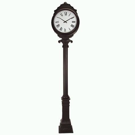 Extra Large Dual Sided Freestanding Outdoor Clock Outdoor Pedestal, Garden Clocks, Oversized Clocks, Outdoor Clock, Outdoor Theater, Metal Clock, Backyard Inspo, Patio Outdoor, Diy Decorations