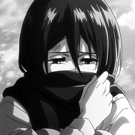 Mikasa Ackerman Black And White, Naruto And Sasuke Funny, Mikasa Anime, Eren And Mikasa, Best Anime Couples, Mikasa Ackerman, Anime People, Funny Fun Facts, Eren Jaeger