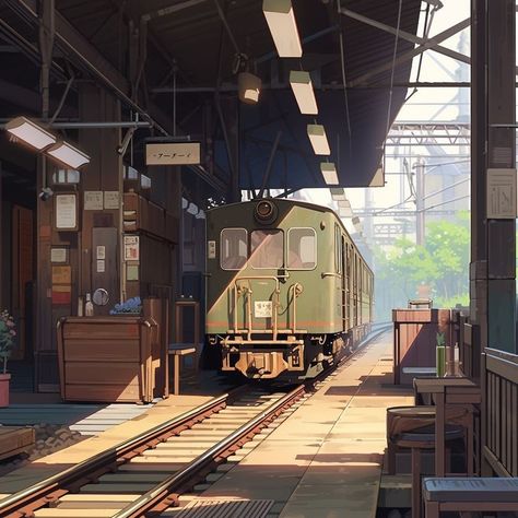 Background Art Ideas, Japanese Train Station, Phone Cases Wallpaper, Robot City, World Concept Art, Perspective Practice, Environment Model, Composition Illustration, City Sketches