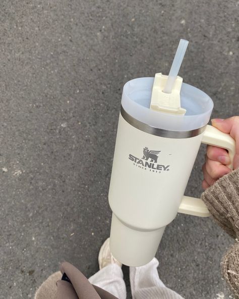 Stanley Bottle, Stanley Water Bottle, Coffee Smoothie, Vacuum Insulated Water Bottle, Stanley Quencher, Drinks Tumbler, Cute Cups, Tea Or Coffee, Metal Straws