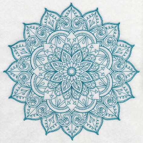 Machine Embroidery Designs at Embroidery Library! - Mandala Blue, Embroidery Bobbins, Tattoos Mandala, Machine Embroidery Thread, Hungarian Embroidery, Ink Inspiration, Redwork Embroidery, Embroidery Transfers, Embroidery Patterns Vintage