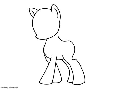 Blank MLP G4 Lineart by StrawberrySoulReaper Mlp Free Base, Pony Drawing Base, My Little Pony Template, Mlp Templates, Pony Template, Pony Sketch, My Little Pony Base, Blank Character, My Little Pony Party