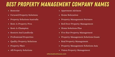 The Most Good Property Management Company Names Ideas Company Names Ideas, Pressure Washing Business, Unique Business Names, Property Management Company, Name Boards, Water Powers, Names Ideas, Pressure Washing, Unique Business